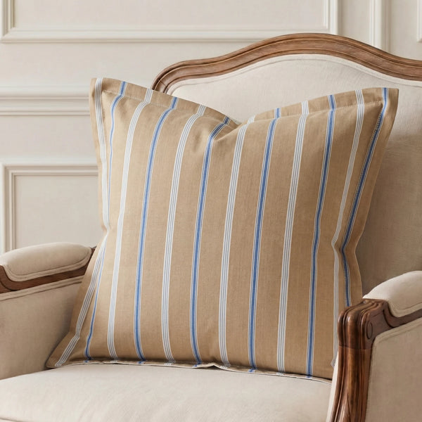 Colva Neutral Cushion Cover | 60cm x 60cm Cotton Decorative Cushion