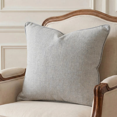 Charcoal Pinstripes Cushion Cover | 50cm x 50cm