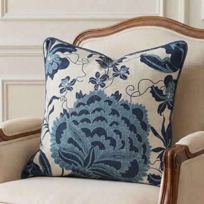 Tropical Bloom Cotton Cushion Cover | Floral Design Cover