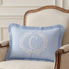 Lumbar Cushion Cover - Blue French Monogram C