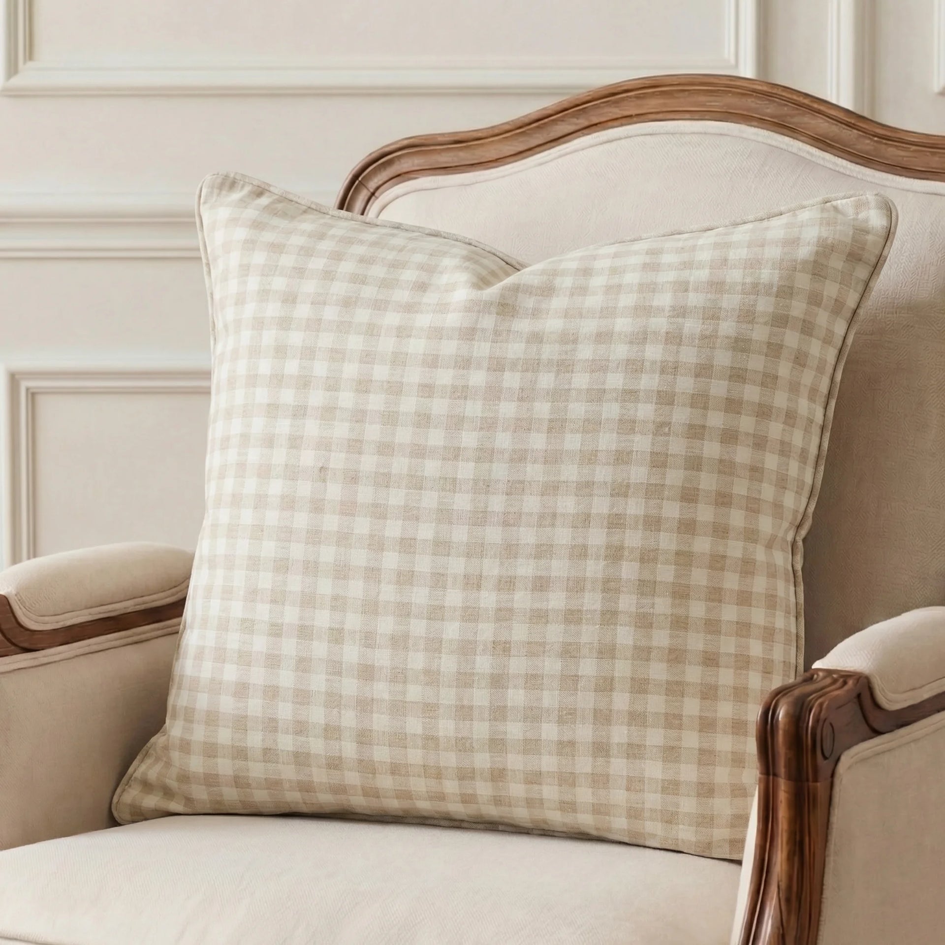 Sandstone Check - Cushion Cover