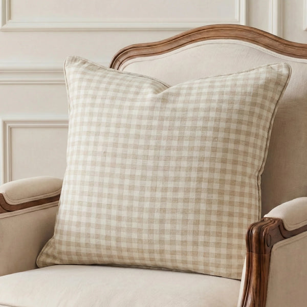 Sandstone Check - Cushion Cover