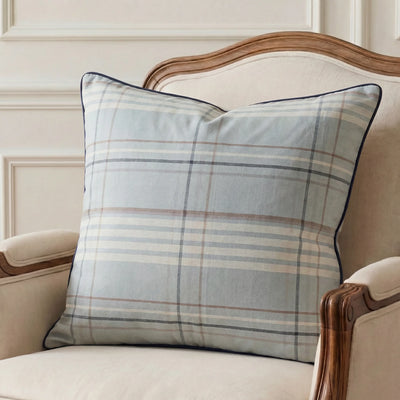 Ash Green Check - Cushion Cover