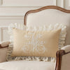 Lumbar Cushion Cover - Beige French Monogram M
