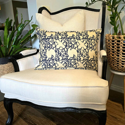 Lumbar Cushion - Indigo Jaal