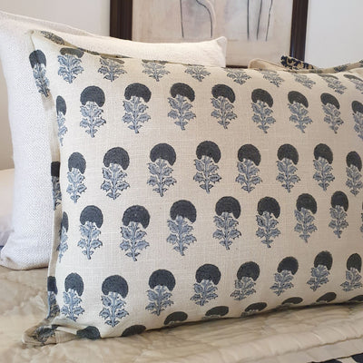 Beige Marigold Organic Cotton Pillowcase – 48x73cm with Hidden Zipper