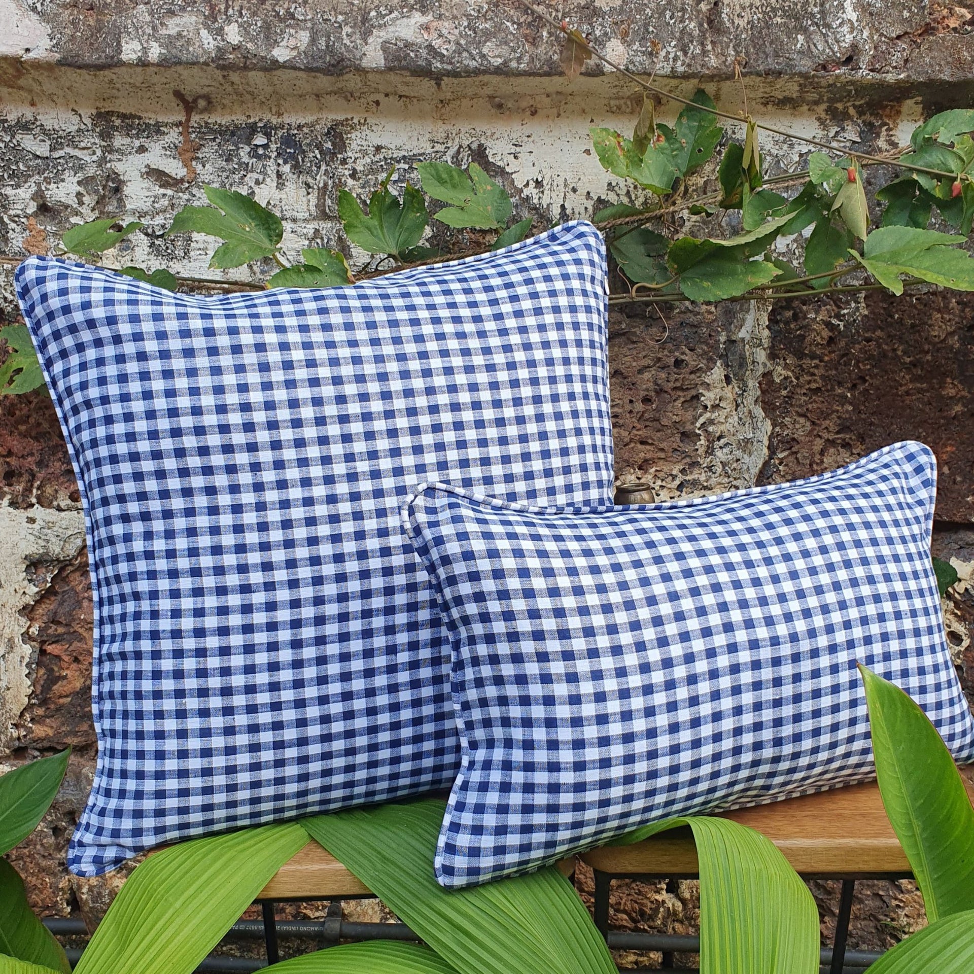 Maritime Checks Cushion Cover | 50cm x 50cm