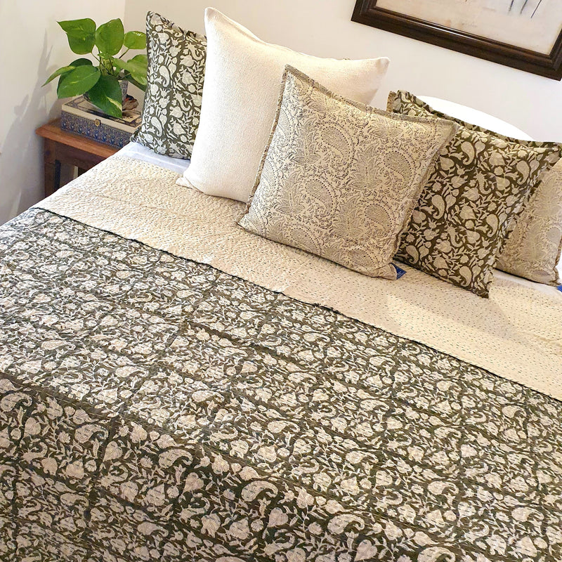 Myrtle Keri Kantha Coverlet | 240cm x 260cm