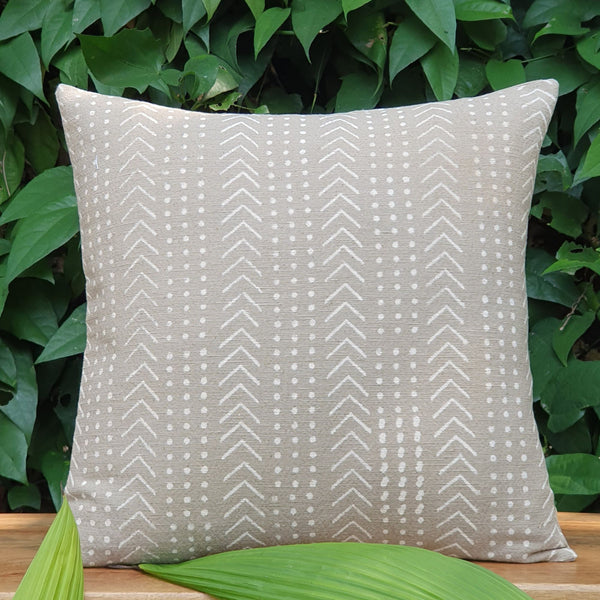 Oyster Chevron Cushion Cover| 45cm x 45cm