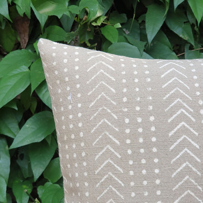 Oyster  Chevron Cushion Cover| 45cm x 45cm