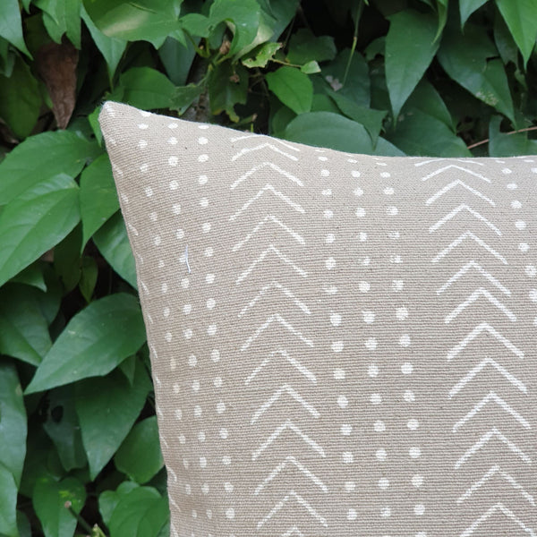Oyster Chevron Cushion Cover| 45cm x 45cm