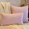 Pink Gingham Lumbar Cushion Cover | 30×50 cm