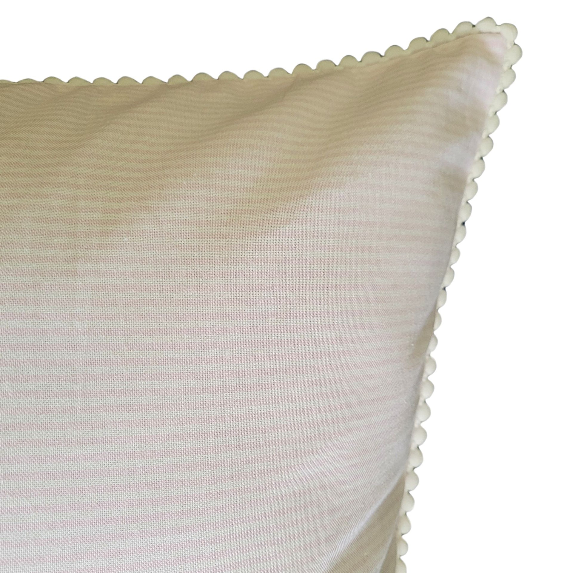 Pink Pom-Pom Pinstripe - Cushion Cover