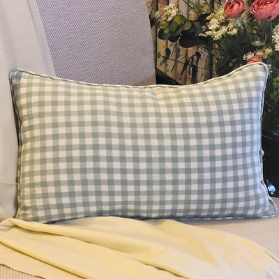 Meadow Check Lumbar Cushion Cover | 30×50 cm