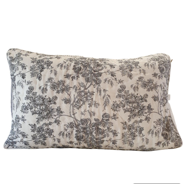 Country Rose Quilted Pillowcase Set | Country Rose 48x73 cm – 100% Cotton