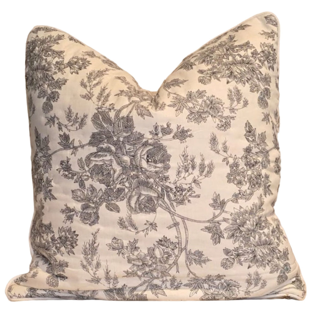 Country Rose Quilted Cushion Cover | 50 cm x 50 cm