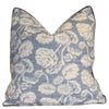Farmhouse Blue Quilted Cushion Cover | 50cm x 50cm