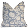 Farmhouse Blue Quilted Cushion Cover | 50cm x 50cm