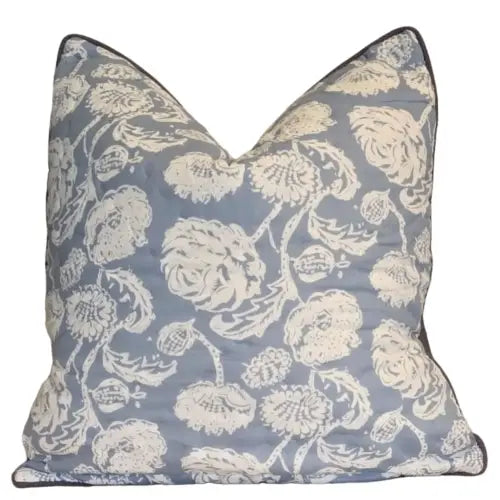 Farmhouse Blue Quilted Cushion Cover | 50cm x 50cm