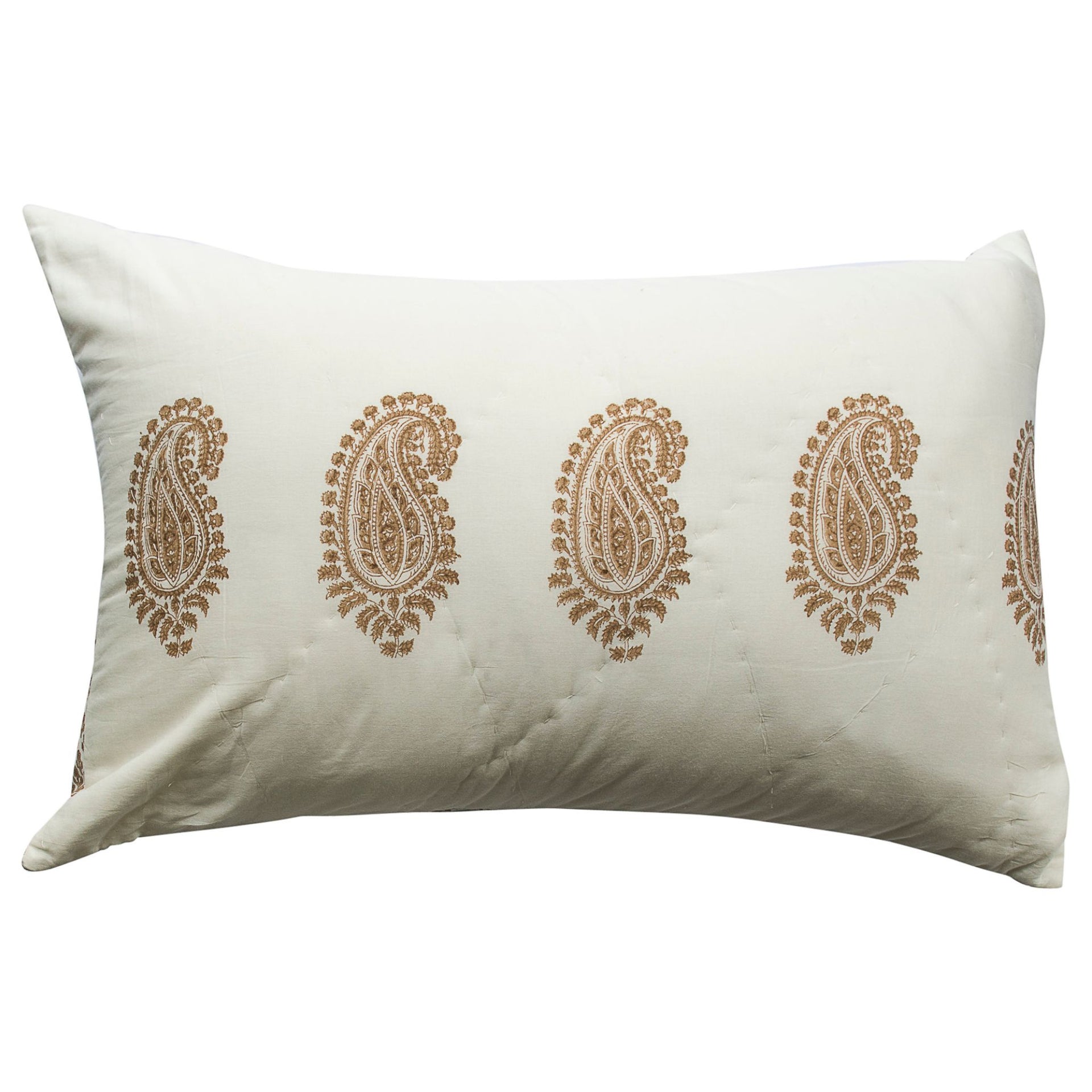 Kolka Beige Quilted Pillowcase Set | 48cm x 73cm
