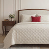 Vanilla Diamond Stitched Comforter with Pillowcase Set