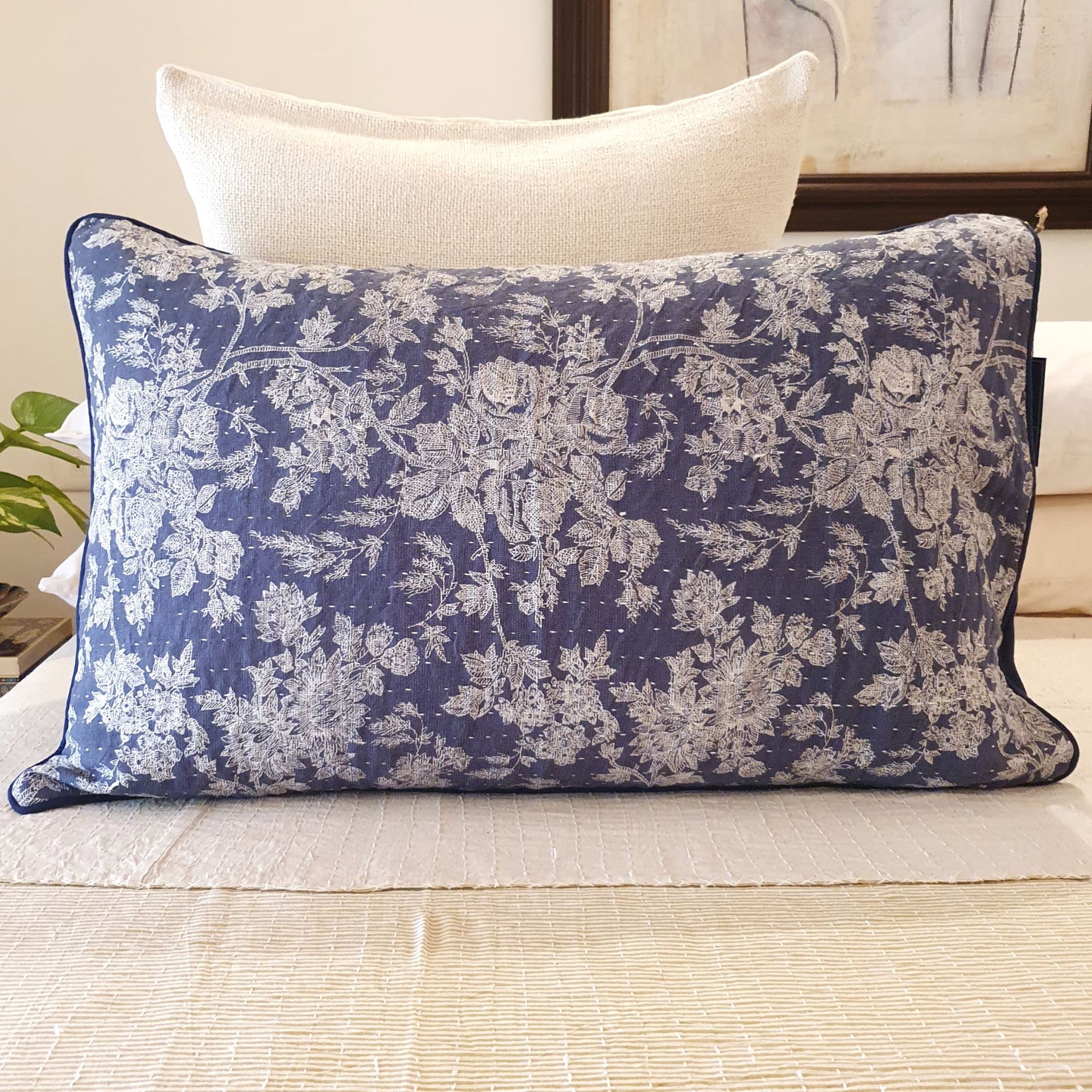 Vintage Charm Kantha Pillowcase Set | 48cm x 73cm