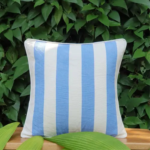 Zalor Blue Stripe Cushion Cover | 40cm x 40cm