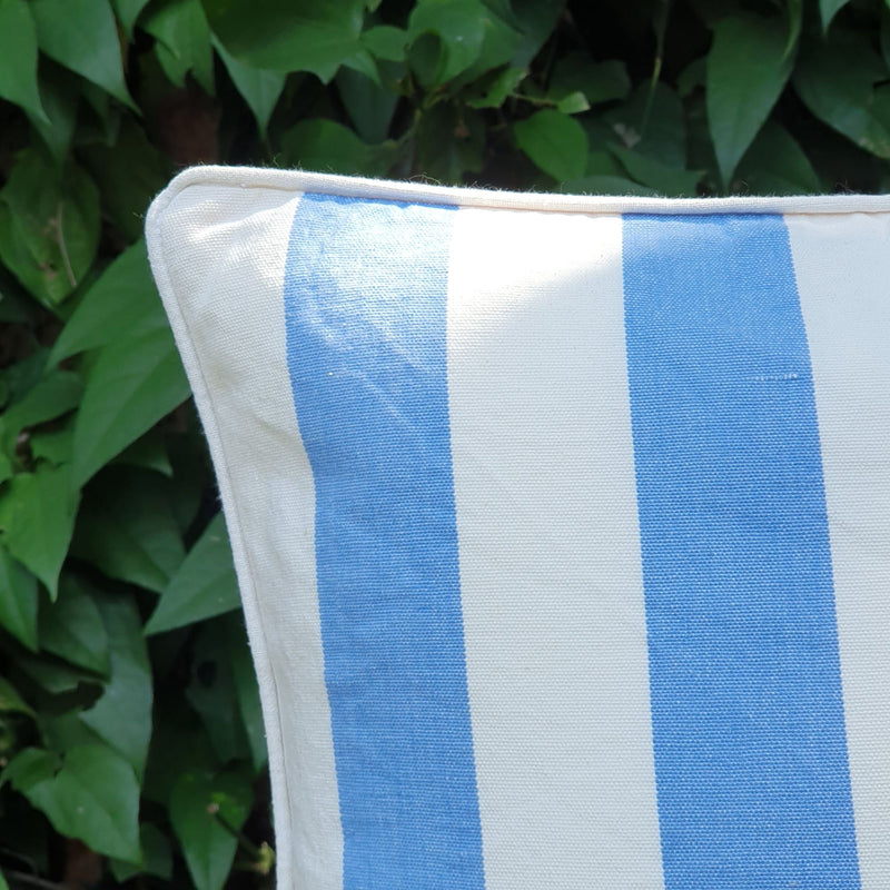 Zalor Blue Stripe Cushion Cover