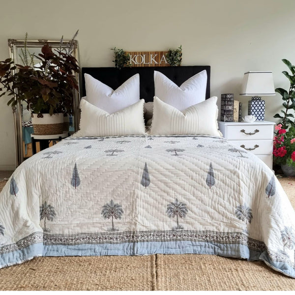 Palm & Pine Reversible Quilt | 220cm x 270cm