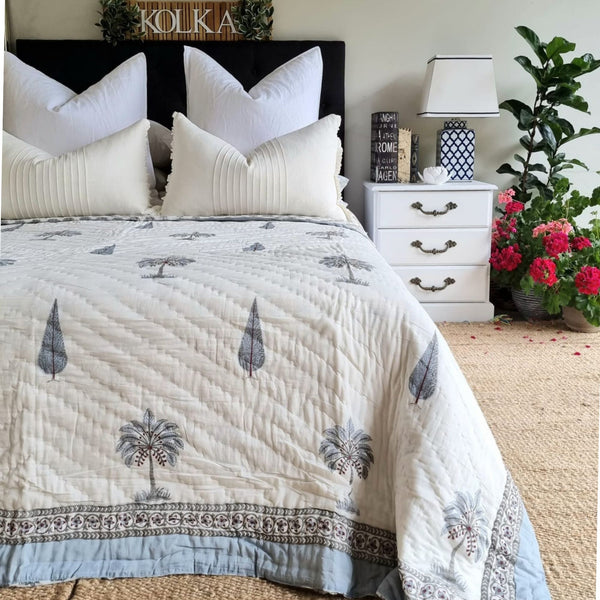 Palm & Pine Reversible Quilt | 220cm x 270cm
