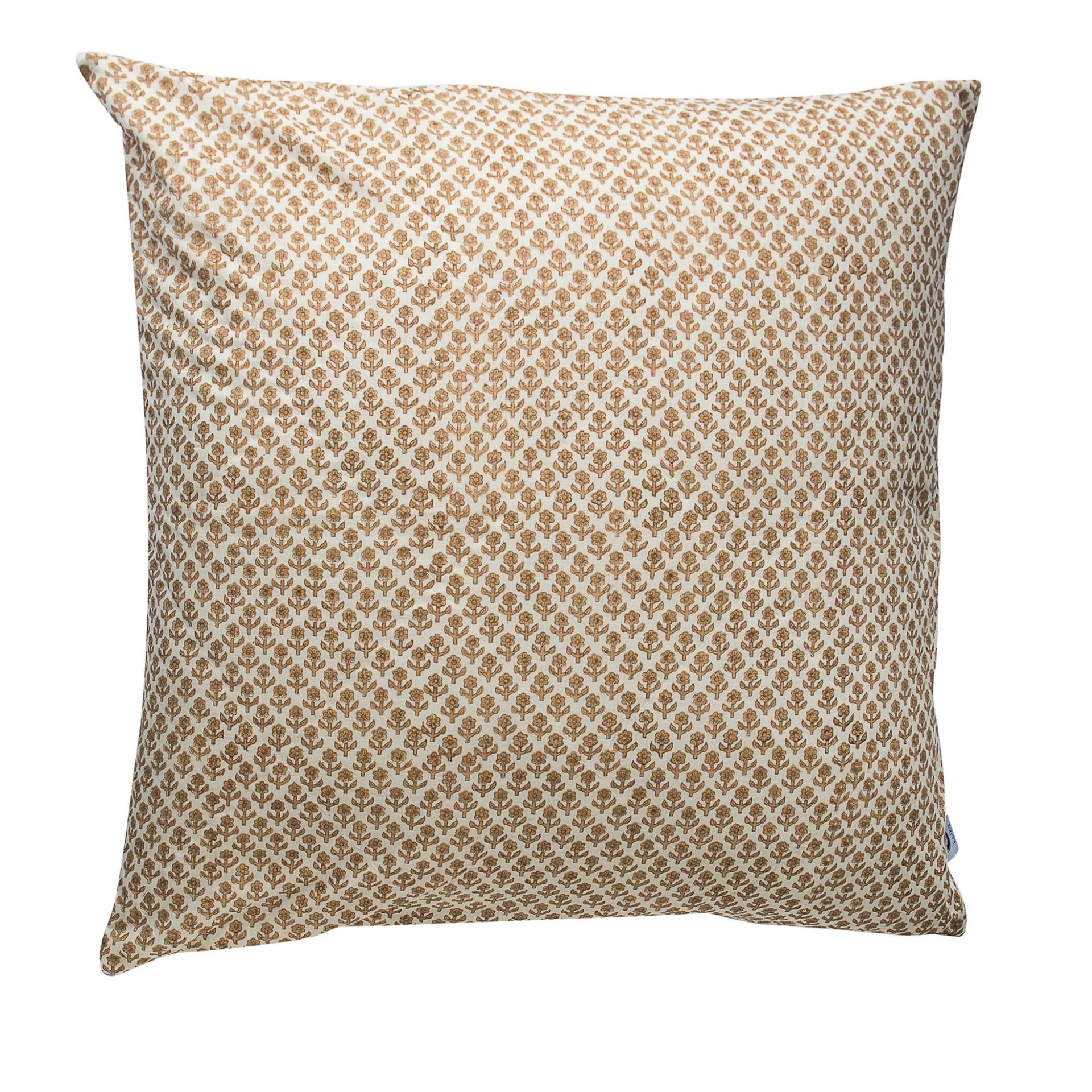 Kolka Beige Quilted Euro Sham