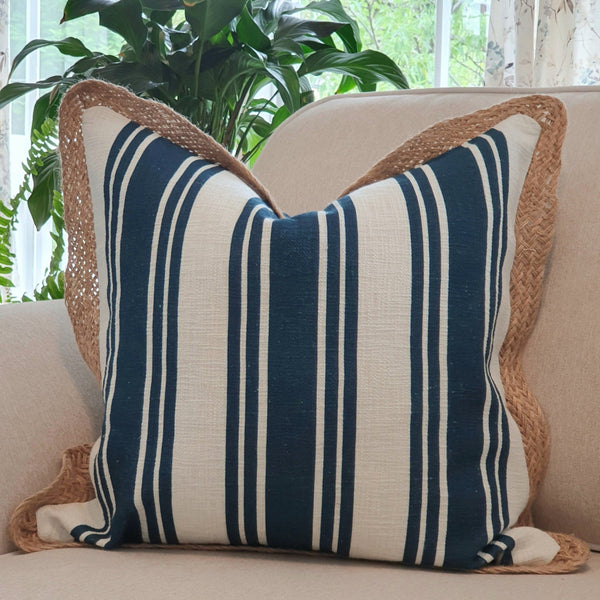 Coastal Stripe Decorative Cushion Cover | 50cm x 50cm