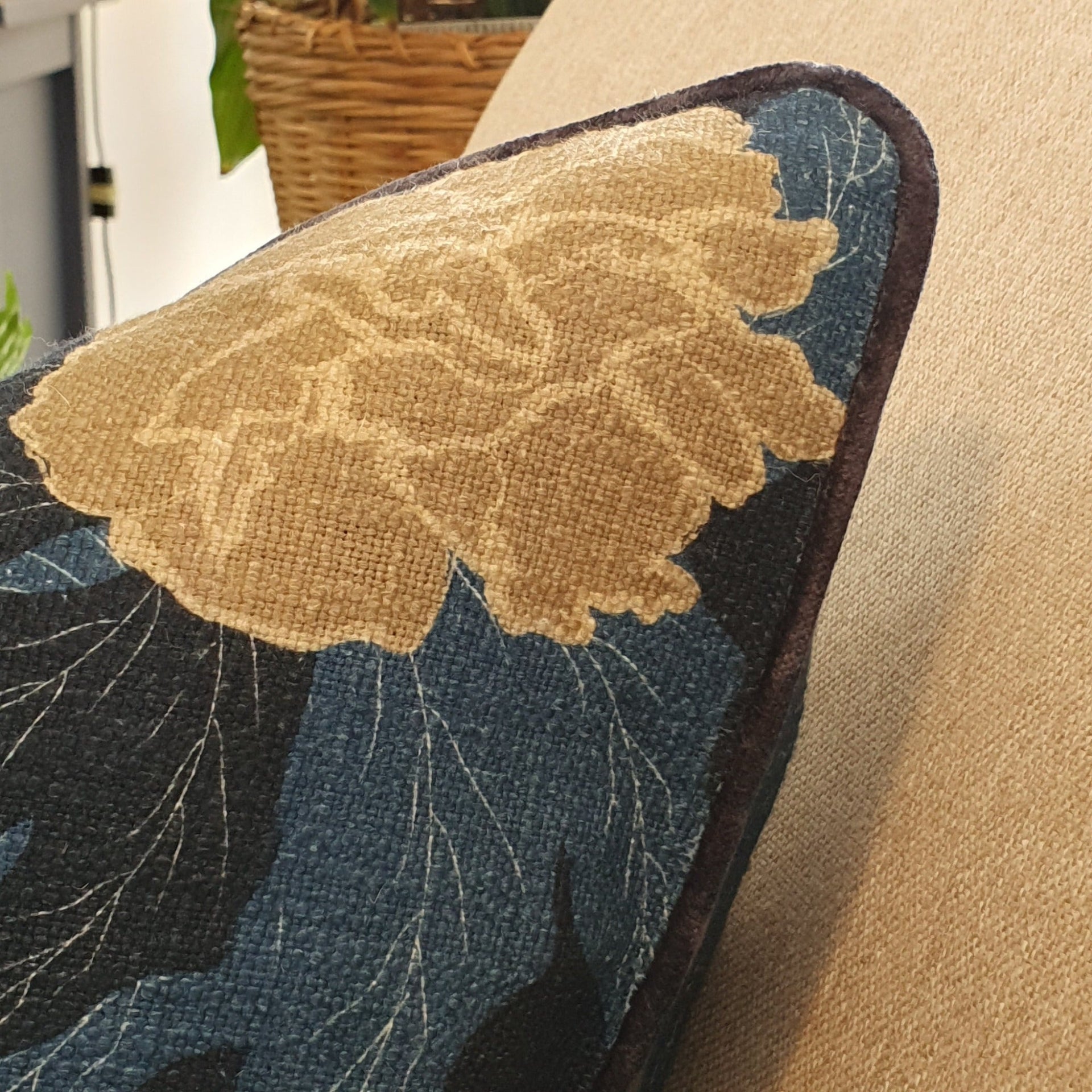 Midnight Bloom Decorative Cushion Cover | 50cm x 50cm