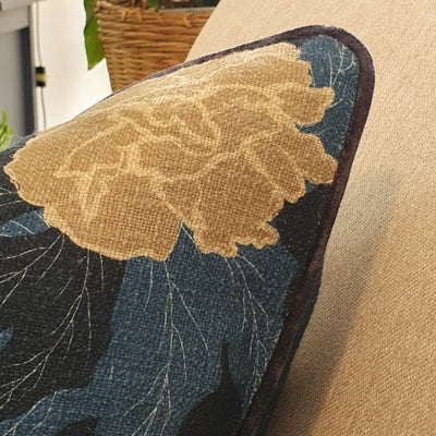 Midnight Bloom Floral Cushion Cover | 50×50 cm