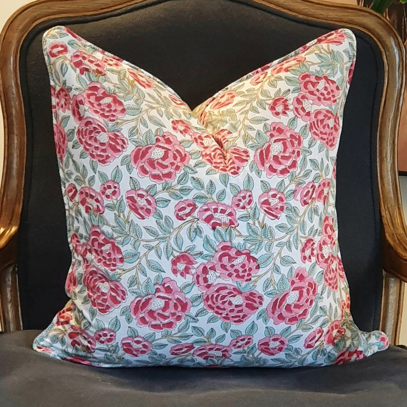 Peonies Decorative Cushion | 50cm x 50cm