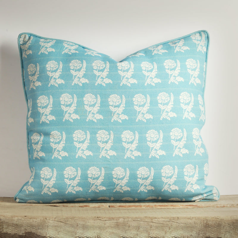 Blue Carnation Decorative Cushion Cover | 50cm x 50cm